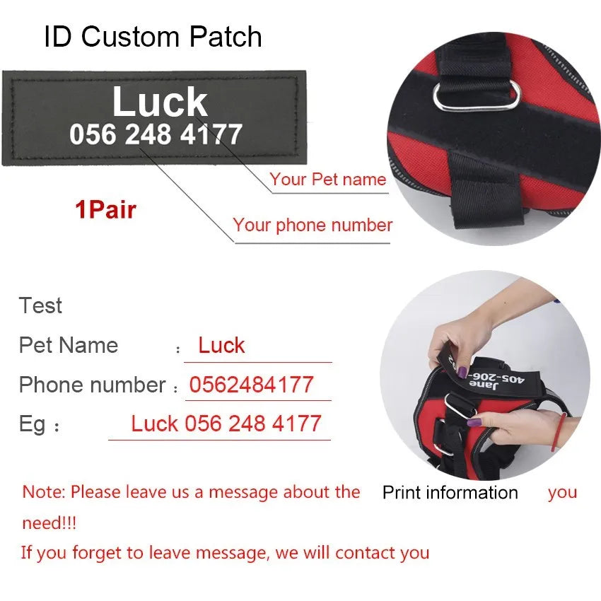 Dog Harness, Adjustable Dog Vest, Reflective, Breathable  for Small, Medium, Large, and XL Dogs