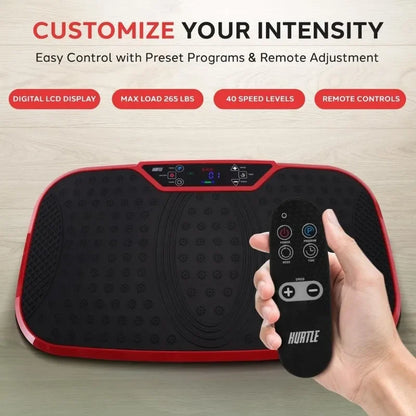 Fitness Vibration Platform Machine - Home Gym and Whole Body Shaker Exercise Workout Trainer