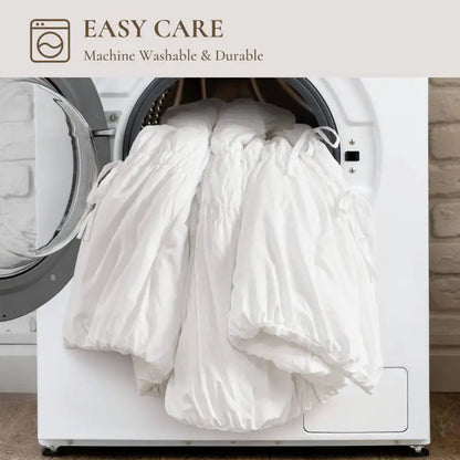 3 PCS King Comforter Set, Elegant Pleated Design