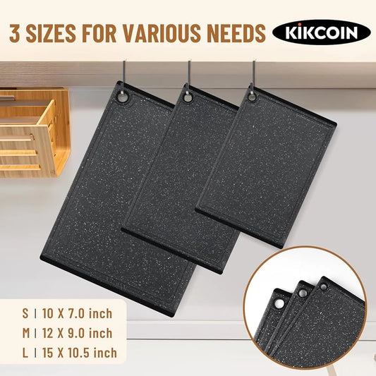 Plastic Cutting Boards Set, 3-Pieces