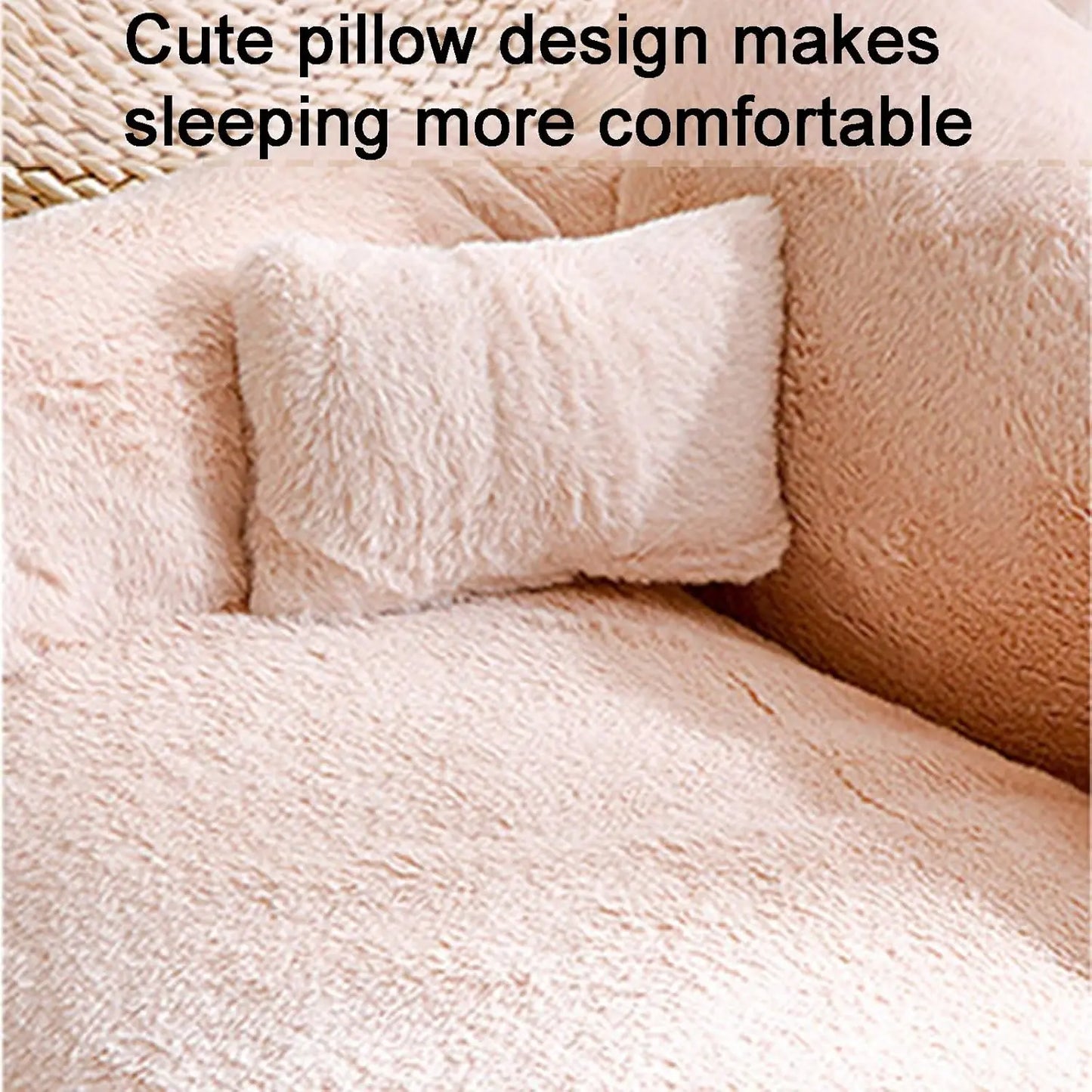 Plush Sofa Bed for Cats and Small or Medium Dogs, Memory Foam Removable, Washable, Soft,