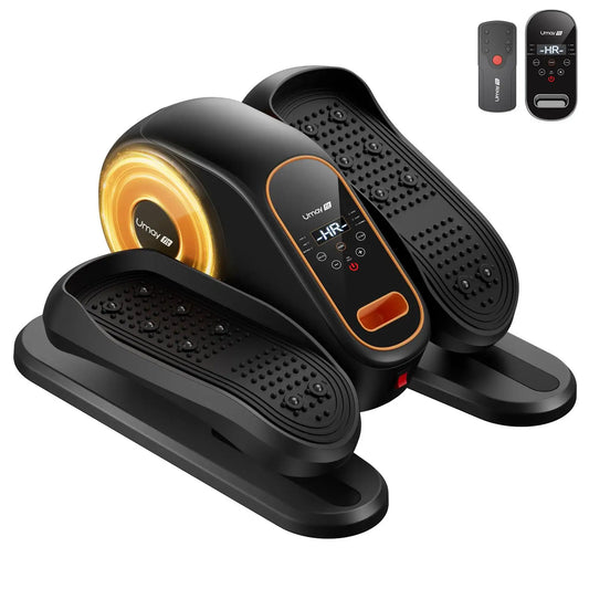 Quiet Electric Portable Under Desk Elliptical, great for Seniors, Leg Exerciser with Remote – Compact Training Machine