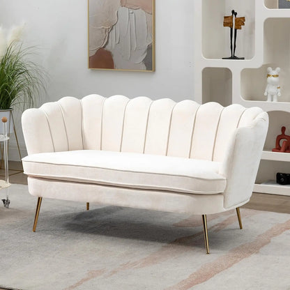 59” Small, Modern ,Chenille Loveseat/Sofa