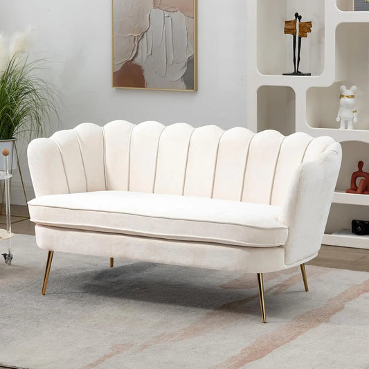 59” Small, Modern ,Chenille Loveseat/Sofa