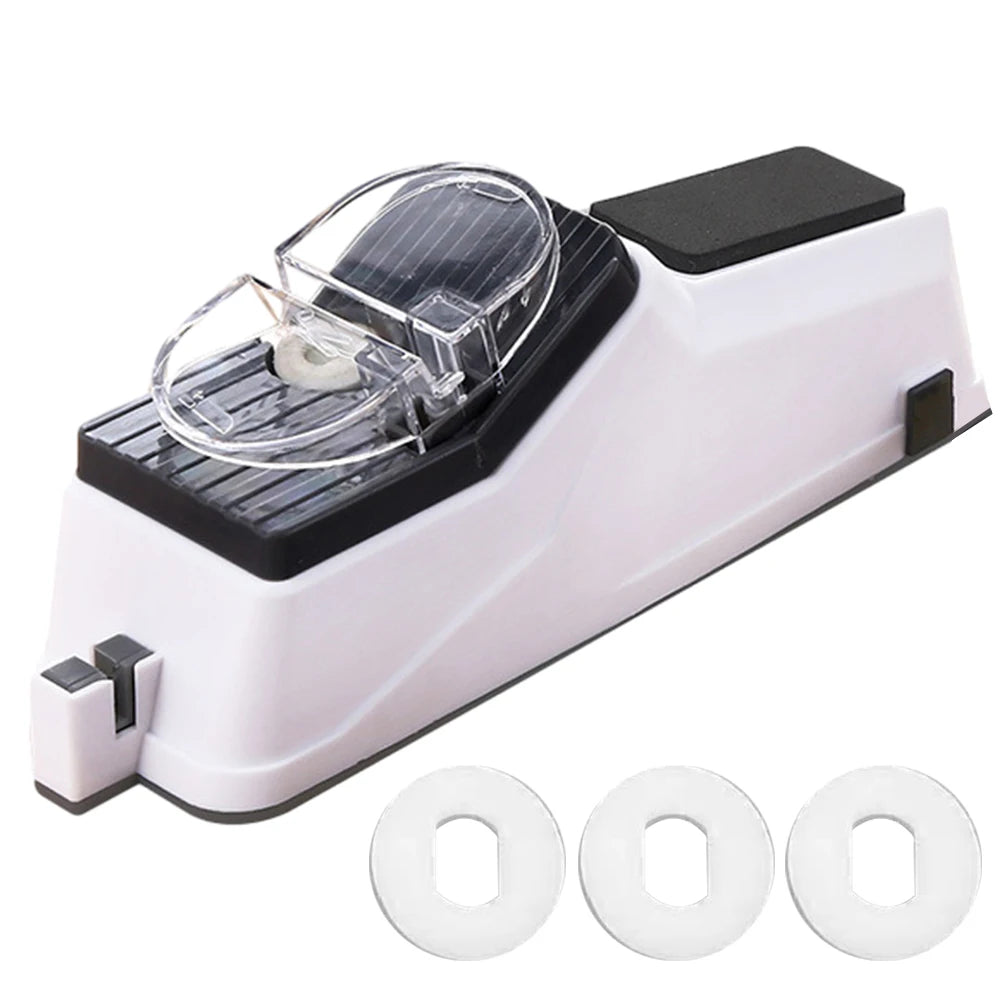 Automatic Knife Sharpener-Adjustable, Rechargable, Fast Sharpening Tool-Knife and Scissor Sharpening-Choice of 2 Sizes