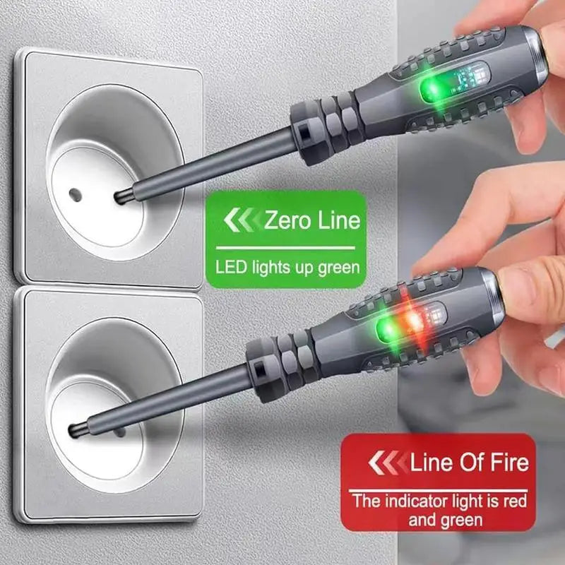 Electric Voltage Tester Pen, High Torque Electricity Tester with magnetic screwdriver