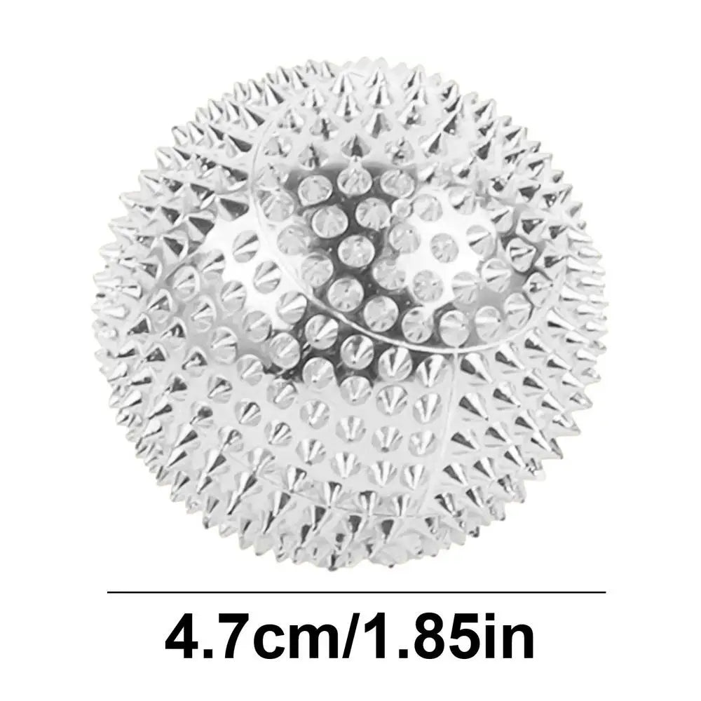 1 Pair Round Hand Exercise Balls, Spiked Massagers, Magnetic Massaging Balls With Dense Spines, 2 Colors, Selection of Sizes