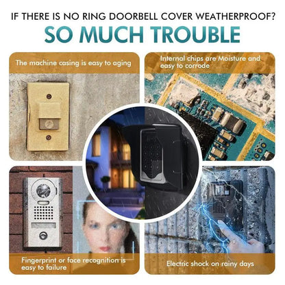 Doorbell Rain Cover For Outside, Waterproof Weatherproof Wireless Rainproof Cover Any Push Button Doorbells, Selection of 3 sizes