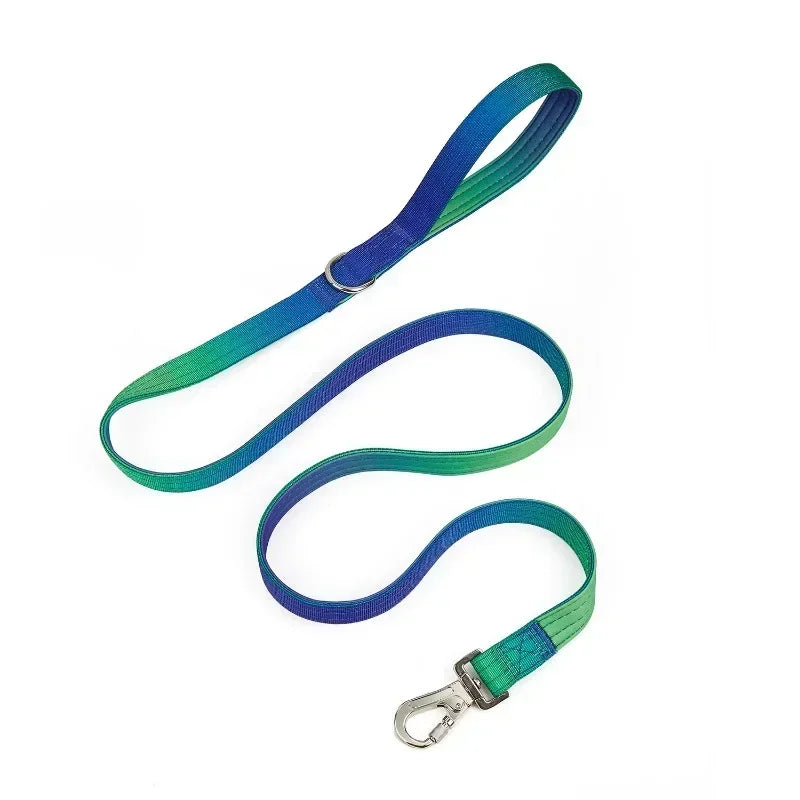 5MM Dog Leash Set, or  Double Nylon Collar, Medium and Large ,  3 Color Choices