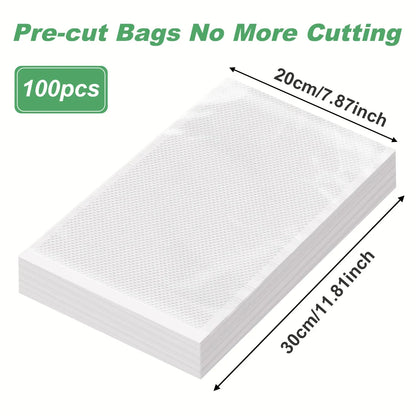 BPA-Free Vacuum Sealer Bags for Food Storage, 100pcs, Kitchen Accessories