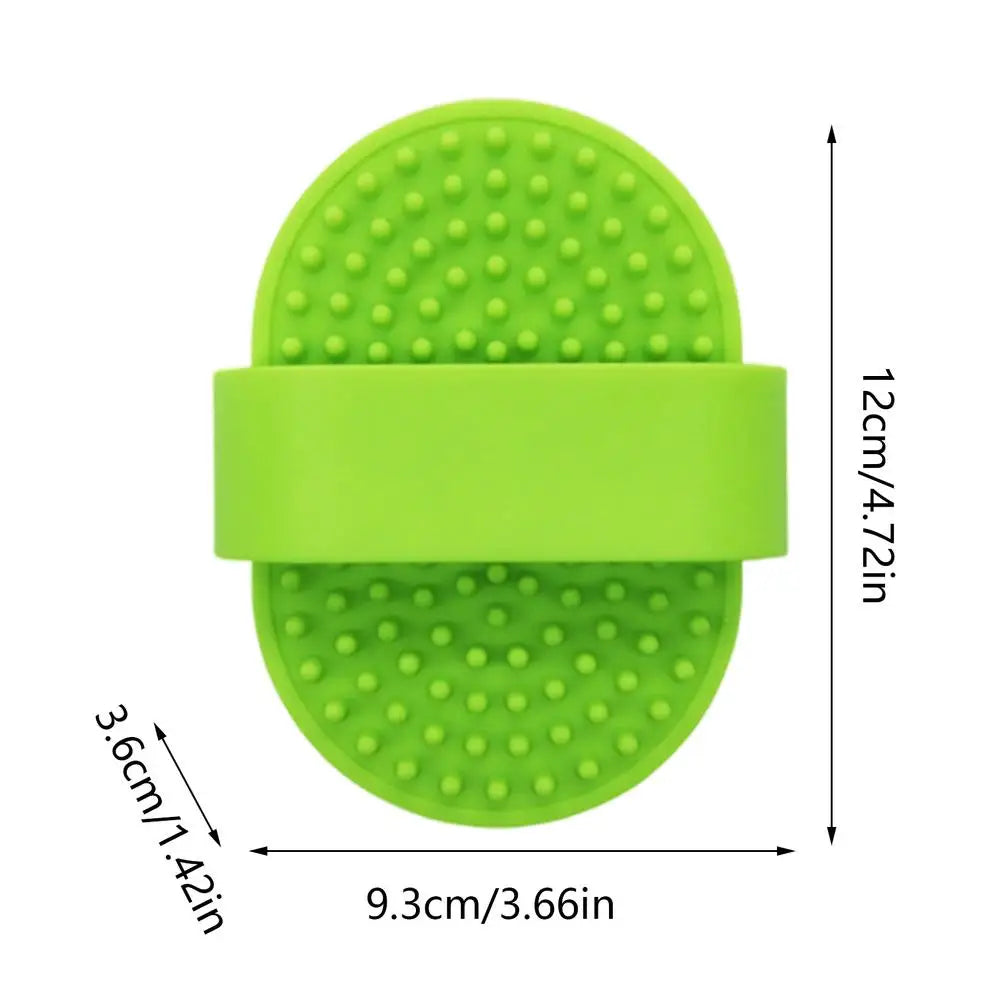 Dog/Cat Bath Brush, Massager, Grooming, Cleaning, Shedding, 3 Color Selections