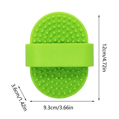 Dog/Cat Bath Brush, Massager, Grooming, Cleaning, Shedding, 3 Color Selections