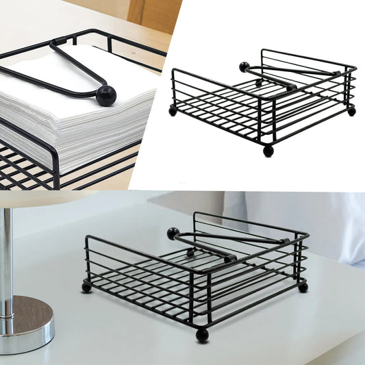 Napkin Holder For Kitchen, Outdoors or RV - Black