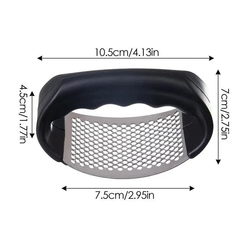 Stainless Steel Garlic Press/Crusher, Manual Minced or Chopped Garlic t