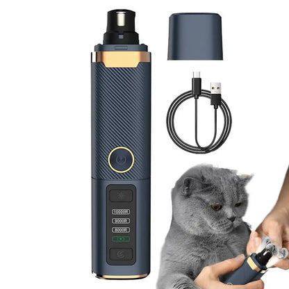 Dog/Cat Nail Trimmers, Rechargeable Nail Grinder With LED Light