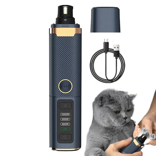Dog/Cat Nail Trimmers, Rechargeable Nail Grinder With LED Light