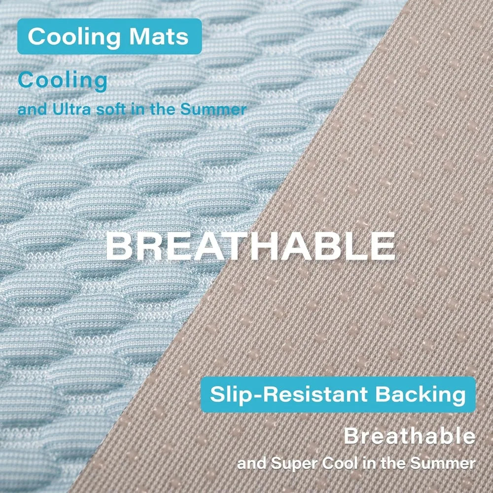 Dog Sleeping Pad & Pets Cooling Mat- Breathable Bubble Surface, EZ Clean. Blue