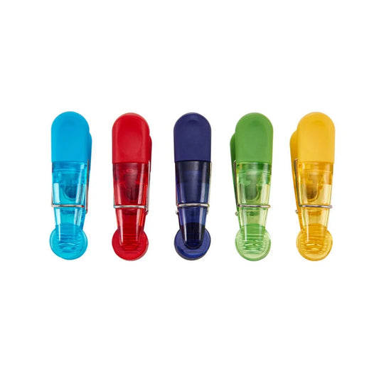 Translucent, Plastic Kitchen Clips, Magnetic - 5 Count