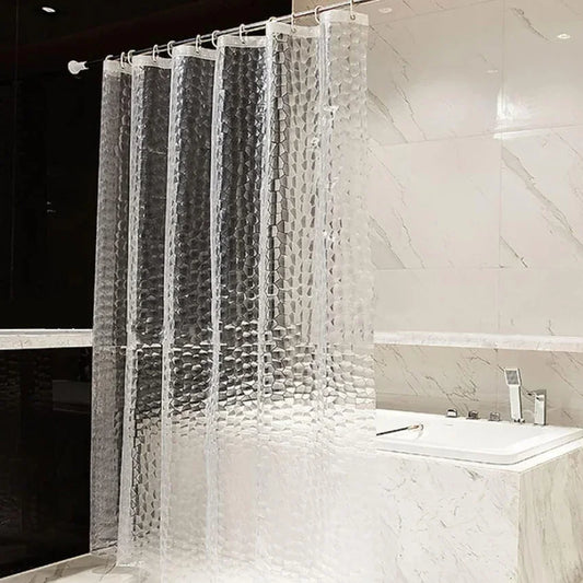 Thick, Waterproof and Transparent Water Cube Shower Curtain