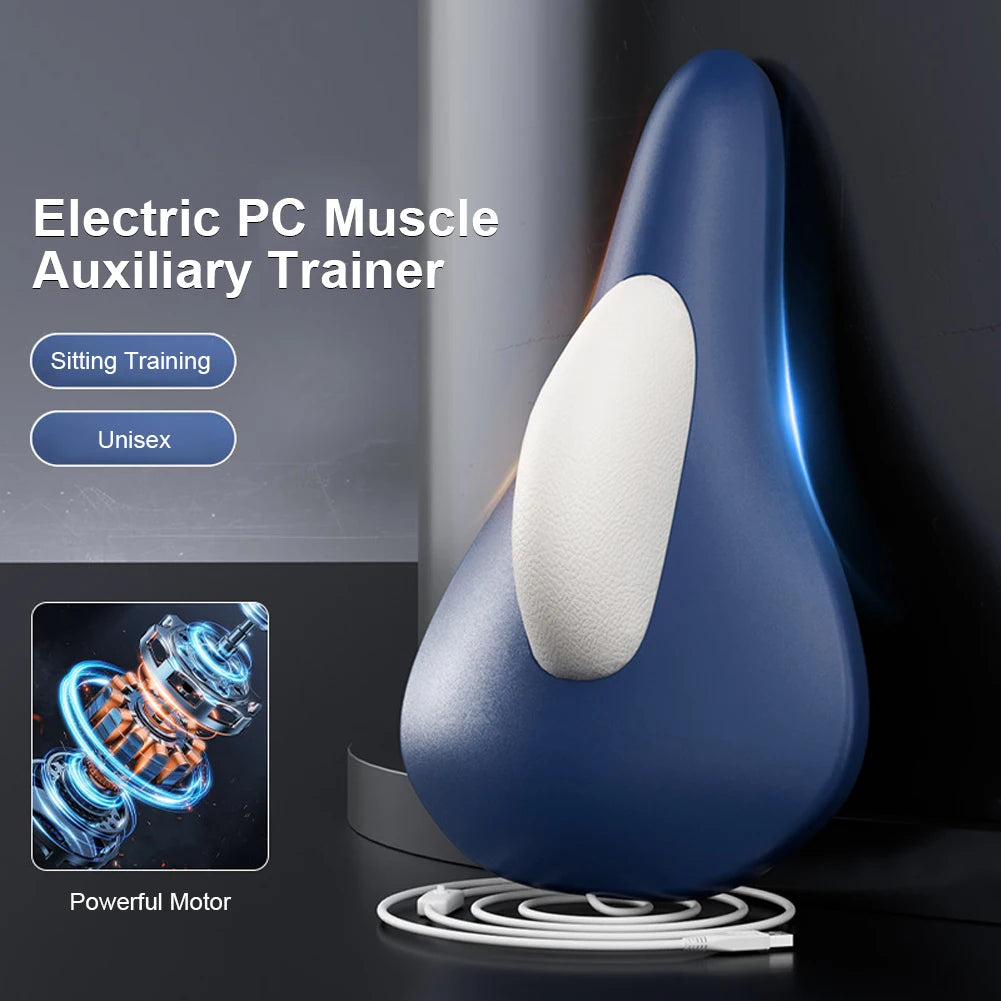 Electric Pelvic Floor Muscle Trainer, Ergonomic Sit-On-Top Pelvic Floor Muscle Training Device for Bladder Control, 2 Color Choices