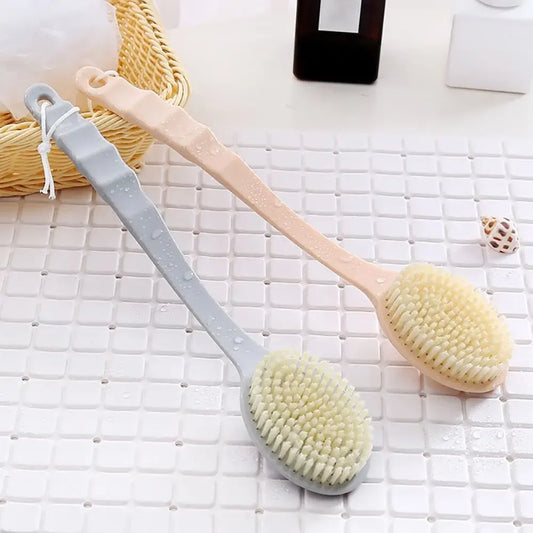 1pc Long Handle Bath Brush, Soft Body Skin Massager, Shower Scrubber, Exfoliation