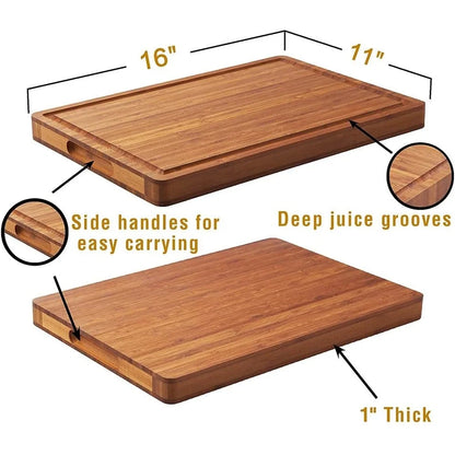 Bamboo Cutting Board 1 Inch Thick