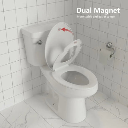 Elongated Toilet Seat with Quick-Release And Quick-Attach Plastic Toilet Seat with Soft Close Never Loosen-2 versions, Round Toilet Seat with Slow Close with Quick Release and Quick Attach Toilet Seat-2 versions