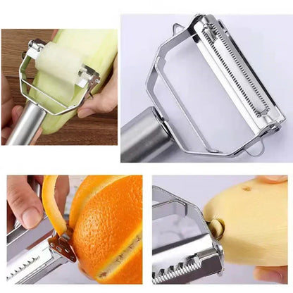 Stainless Steel Peeler- Fruit, Vegetable, Multifunction Grater, Slicer