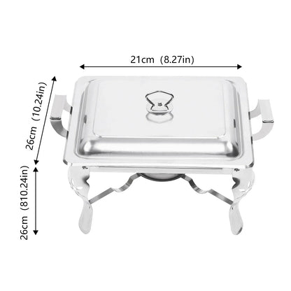 Stainless Steel Food Warmer with Lid- 5L
