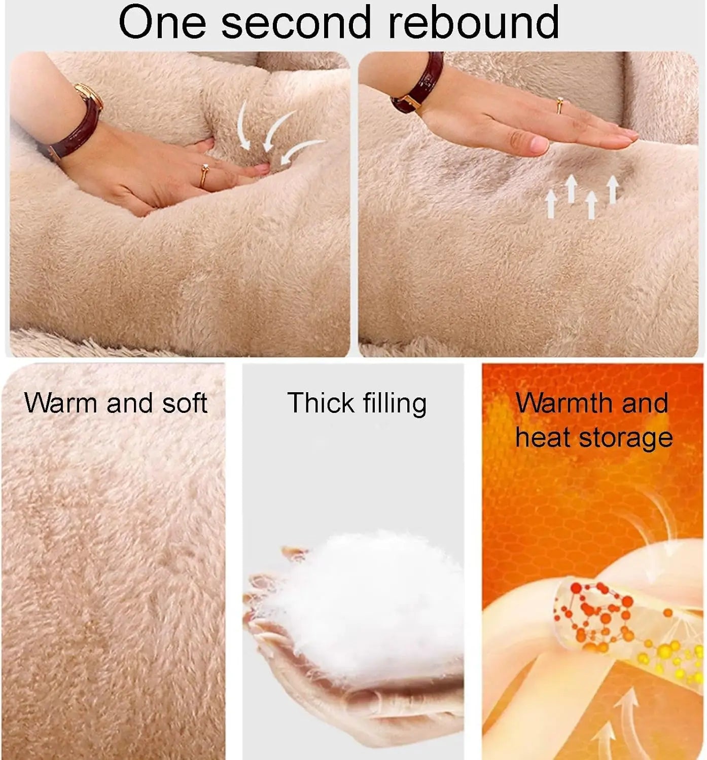 Plush Sofa Bed for Cats and Small or Medium Dogs, Memory Foam Removable, Washable, Soft,