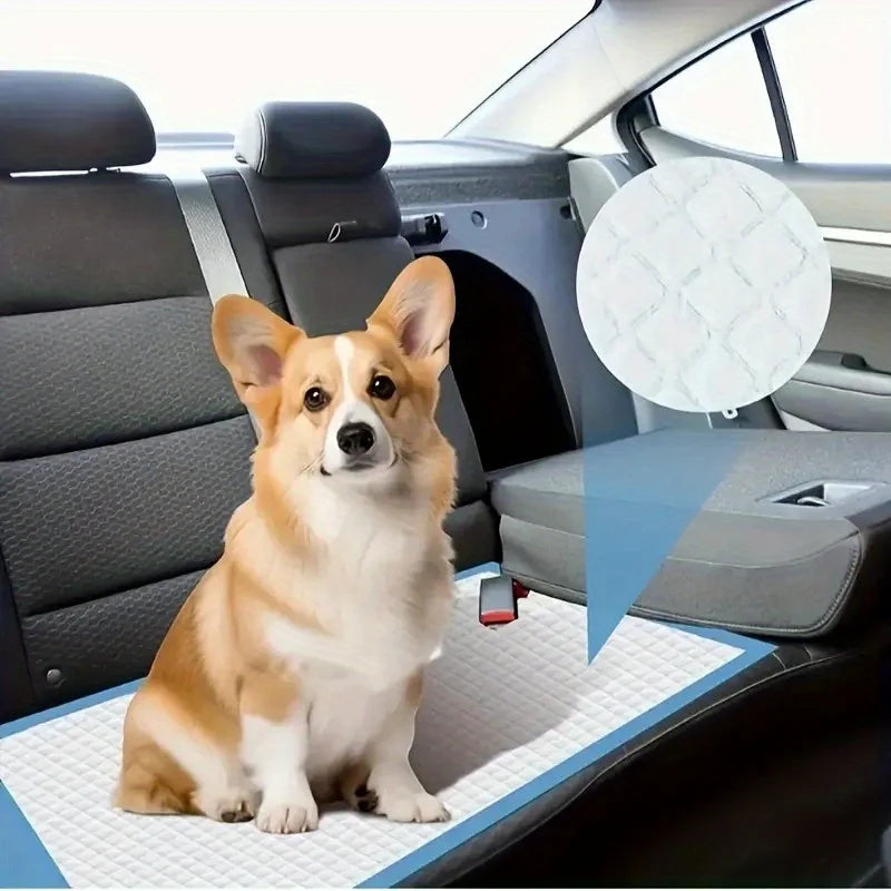 "Puppy Pee Pads 23.6"x23.6"-50/100/200/300/400PCS | Super Absorbent & Leak-Proof | Disposable Pet Training Pads | Dogs, 5 Package Sizes to 
Choose From