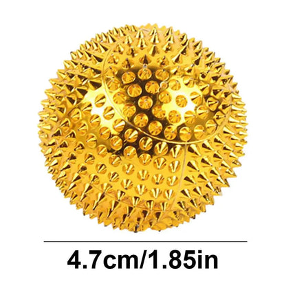 1 Pair Round Hand Exercise Balls, Spiked Massagers, Magnetic Massaging Balls With Dense Spines, 2 Colors, Selection of Sizes