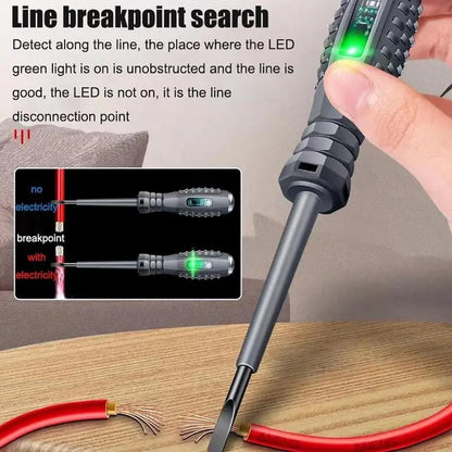 Electric Voltage Tester Pen, High Torque Electricity Tester with magnetic screwdriver