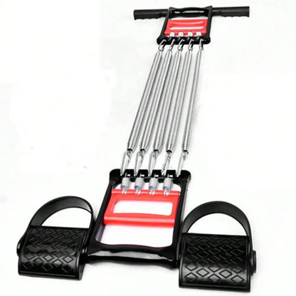 Portable Shoulder, Arm, and Chest Expander, 5 Spring Pull-Up Home Fitness Equipment ,Strength Trainer