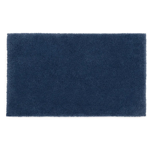 Ultra Soft Polyester Bath Rug, 20"x34", Blue Admiral