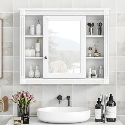 Medicine Cabinet with Mirror, Waterproof Finish, Made with Durable Materials, 4 Color Choices