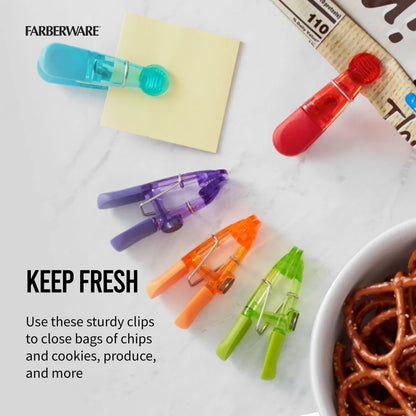 Translucent, Plastic Kitchen Clips, Magnetic - 5 Count