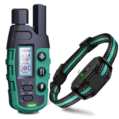 3300Ft Electric Dog Training Collar with Remote Control, Waterproof, for 5-120lbs Dog with Shock Vibration, Choice of 3 Colors, Choice of 1 or 2 Collars