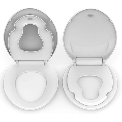 Elongated Toilet Seat with Quick-Release And Quick-Attach Plastic Toilet Seat with Soft Close Never Loosen-2 versions, Round Toilet Seat with Slow Close with Quick Release and Quick Attach Toilet Seat-2 versions