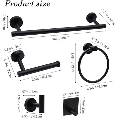 14 Pieces Stainless Steel, Bathroom Accessories Set