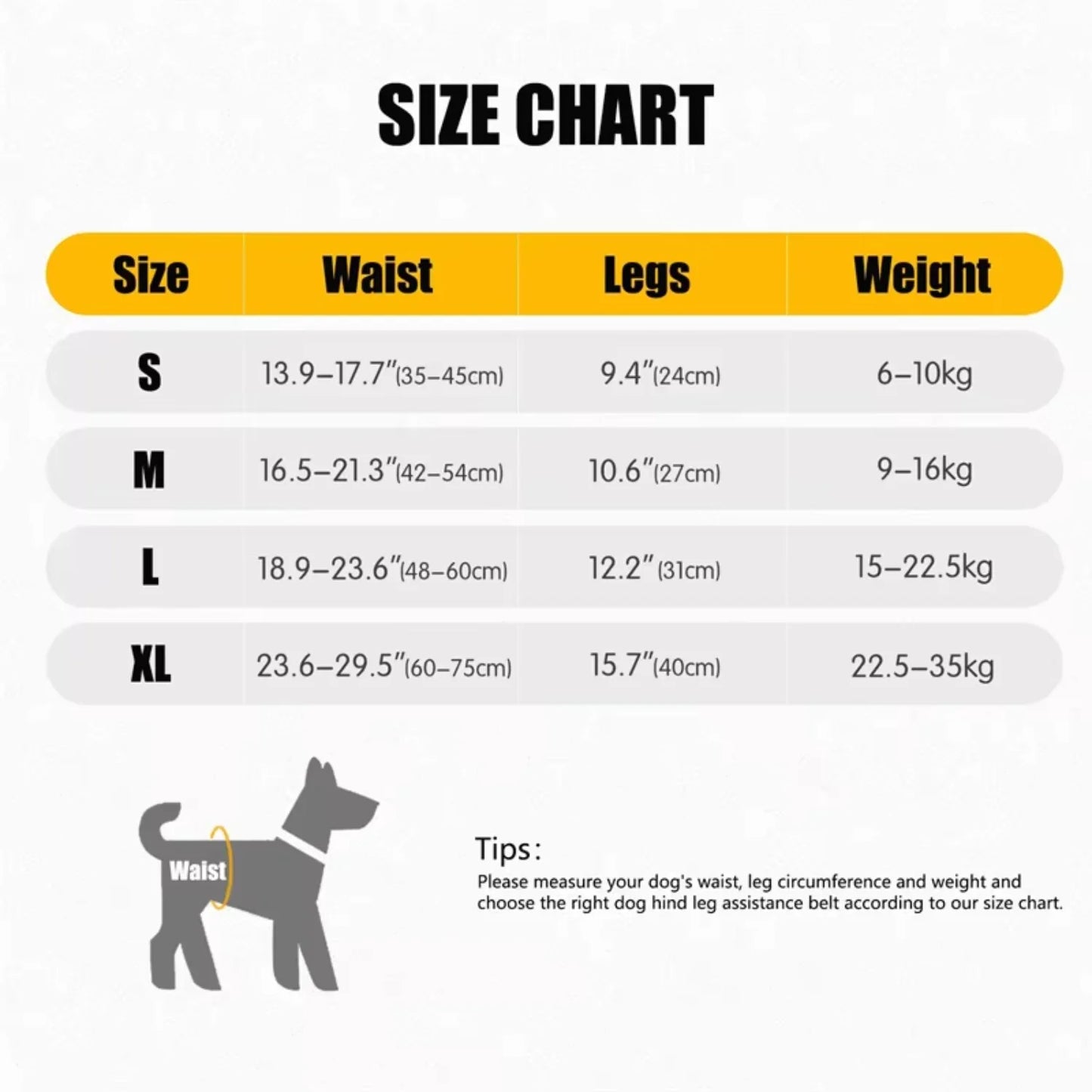 Adjustable Dog Sling, Back Legs Support, Pet, Dogs Aid Assist Tool