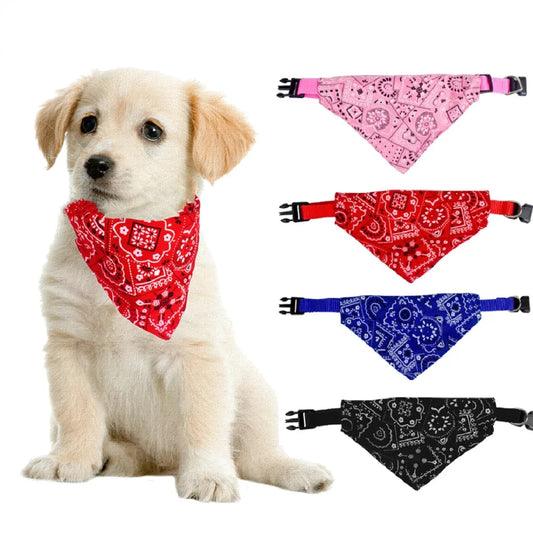 Puppy/Dog Neck Scarf , Bandana Collar  Adjustable, S. M, L, Selection of 5 Colors