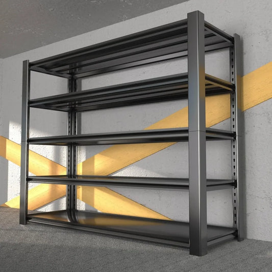 3020 LBS Standing Shelf Unit, 72" H x 48″W x 20" D, Heavy Duty Garage Shelving Unit, 5-Tier Metal Shelves