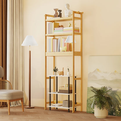 Bathroom Space Saver, over the Toilet 3 Tier Storage Shelf, Organizer Rack, Bamboo for Small Space Restroom, Laundry, Easy Assembly