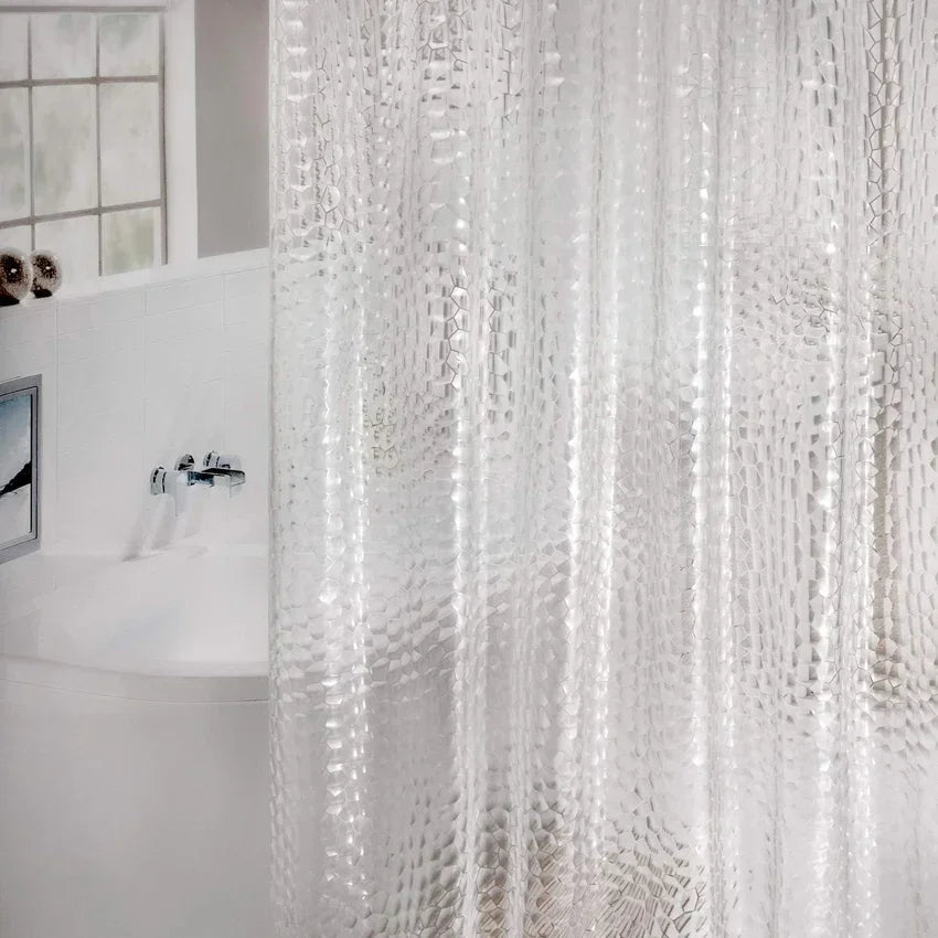 Thick, Waterproof and Transparent Water Cube Shower Curtain