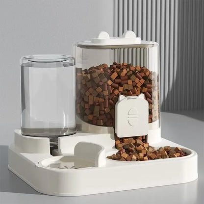 Automatic Feeder MultiPet Food Bowl With Water Fountain, Large Capacity Food Storage Dispenser, 5 Colors