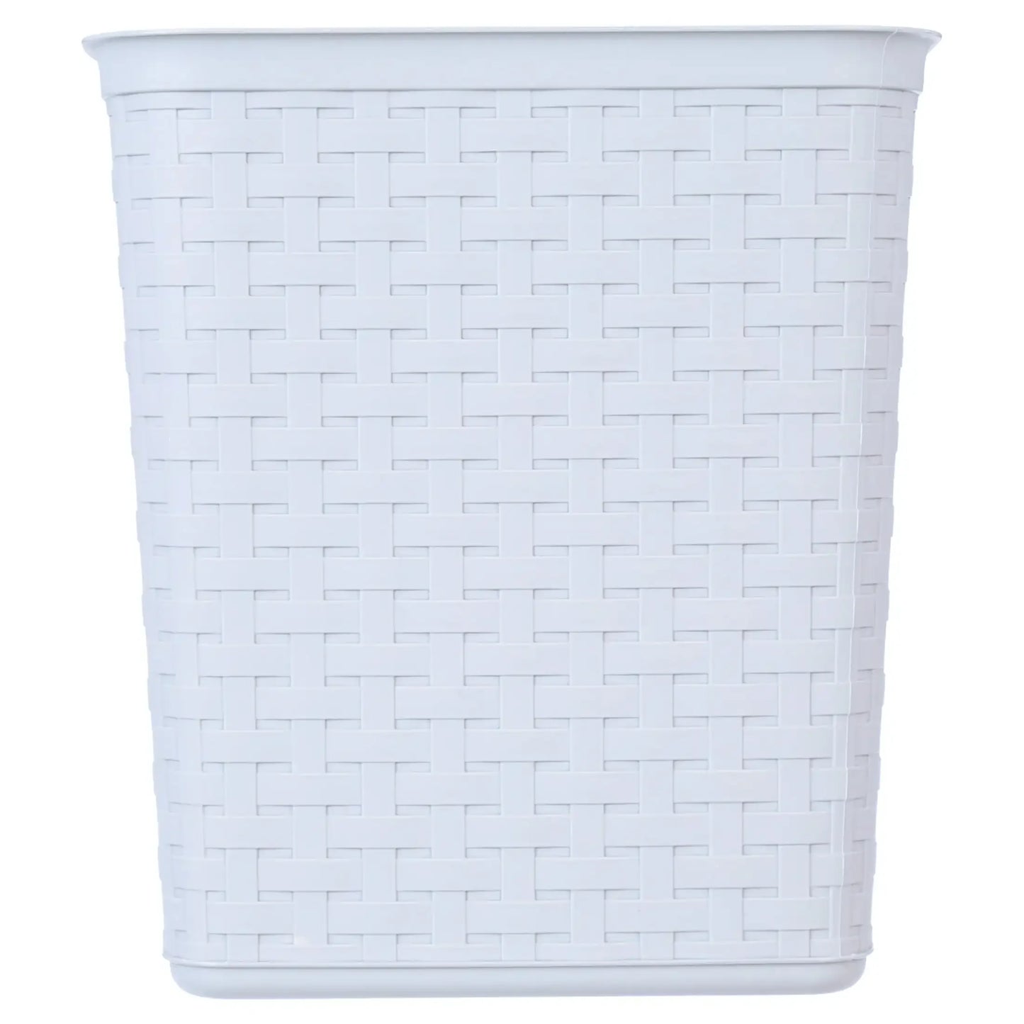 3.4 Gallon Weave Trash Can, Plastic, Bedroom