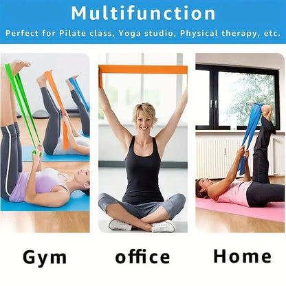 3pc/set, Yoga Elastic Fitness Resistance Band For Men and Women, Yoga Stretch Belt For Strength Training