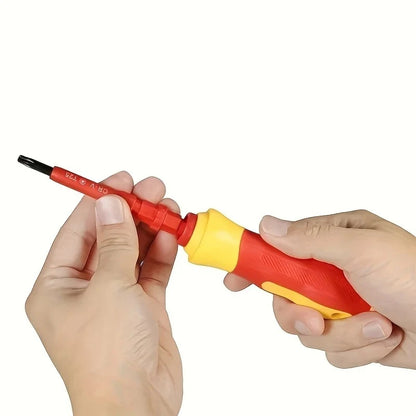 8 in 1 Insulated Screwdriver Set, Magnetic, Driver Double Head Bit, Slotted Phillips, Electrical Tools
