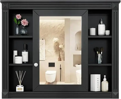 Medicine Cabinet with Mirror, Waterproof Finish, Made with Durable Materials, 4 Color Choices